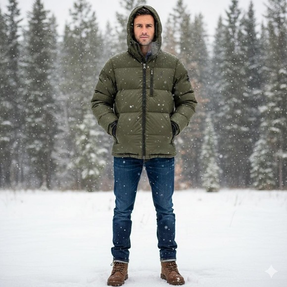 NEW Polo Ralph Lauren L Insulated Down Puffer Coat Winter Jacket Olive MRSP $498 - Picture 3 of 17